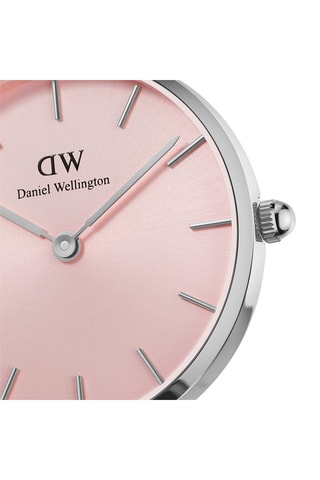 Relógio de quartzo em aço Petite Sterling - 28 mm - Prateado e rosa