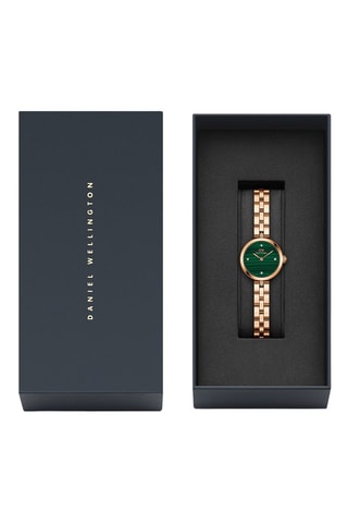 Relógio de quartzo em aço - Dourado-rosa e verde