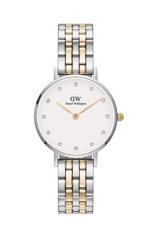 Relógio de quartzo em aço Petite Lumine - 28 mm - Prateado