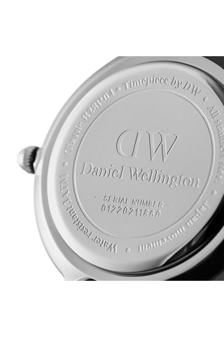 Montre à quartz en polyester Petite Cornwal - Noir et argenté