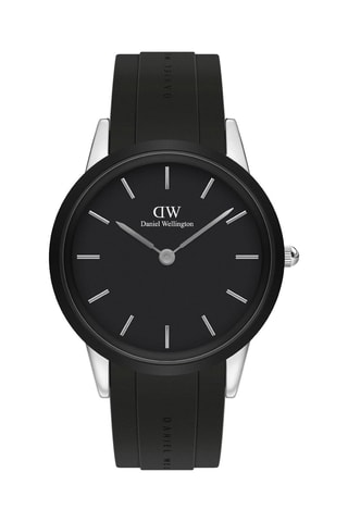 Montre à quartz en silicone Iconic Motion- 44 mm - Noir