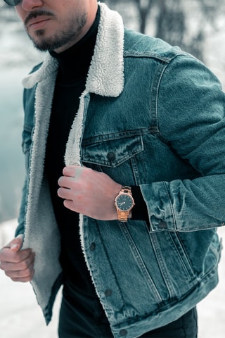 Montre en acier Iconic Link 40 mm - Doré rose et noir