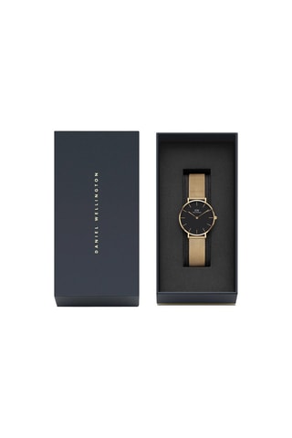 Montre à quartz en acier Evergold 32 mm - Doré et noir