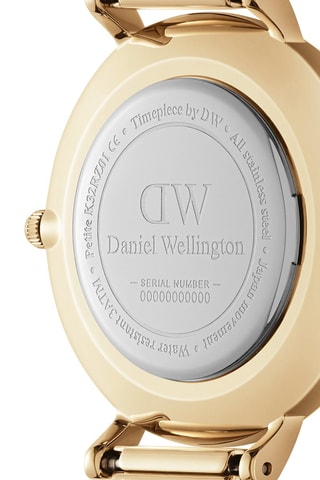 Montre à quartz en cuir et plaqué or jaune Petite Sheffield