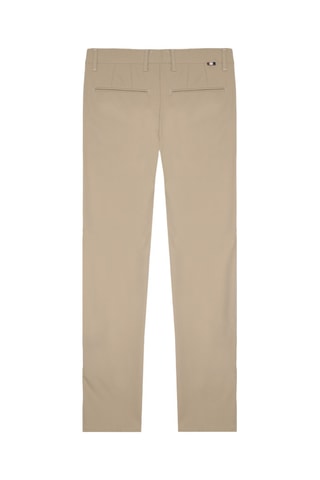 Calças chino regular. - Bege