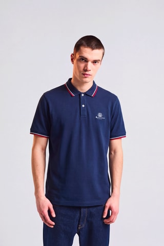 Polo regular - Azul-marinho