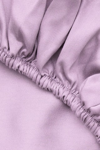 Drap-housse en coton 117 fils/cm² - Lilas