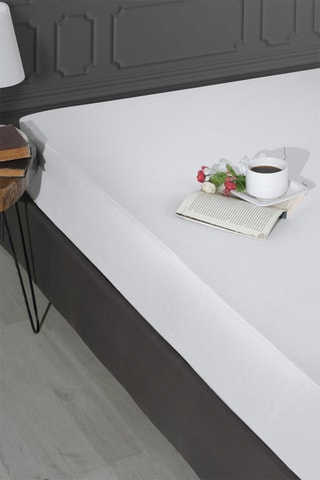 Protège-matelas en coton - Blanc