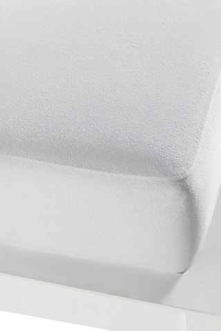 Protège-matelas en coton - Blanc