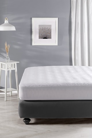 Protège-matelas en coton - Blanc