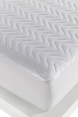 Protège-matelas en coton - Blanc