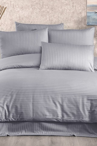 Parure de couette en coton 90 fils/cm² - Gris