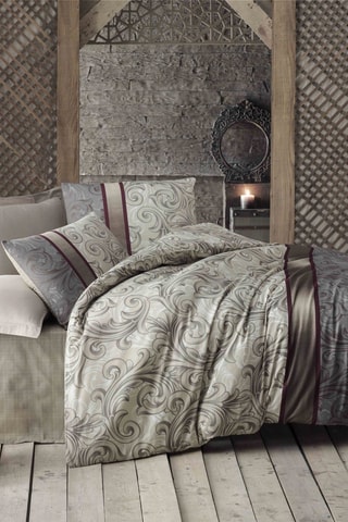 Katoenen Overtrekset 127 Draad/cm² Basilisk - Bruin