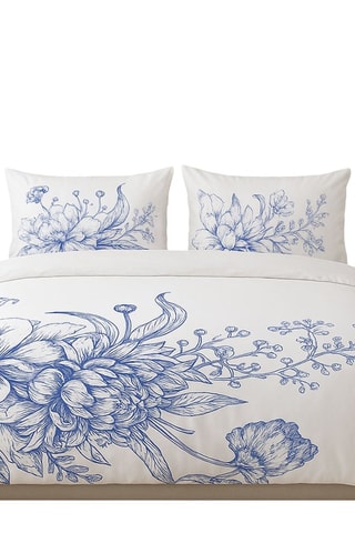 Parure de couette en coton 57 fils/cm² - Blanc