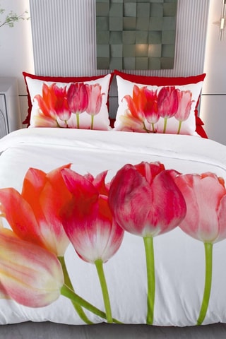 Parure de couette en coton - 57 fils/cm² - Blanc