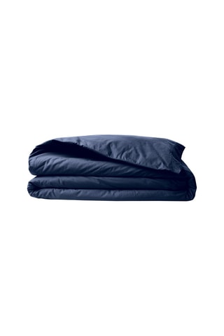 Housse de couette en coton renforcé 145 fils/cm² Tonne Marie - Bleu nuit