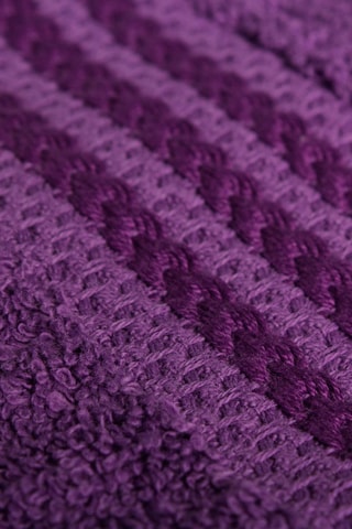 4 draps de douche en fibres de bambou - Violet et lilas - 70 x 140 cm