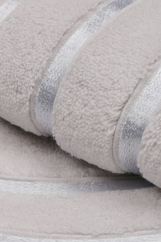 2 draps de douche - Gris  - 70 x 140 cm