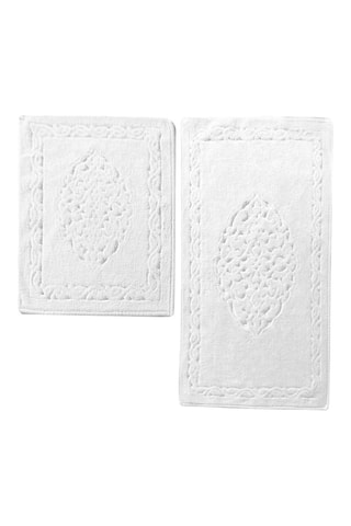 2 tapis de bain - Gris - 50 x 60/60 x 100 cm