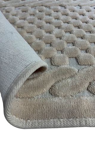 2 tapis de bain Bambi - Beige - 50 x 60 cm / 60 x 100 cm