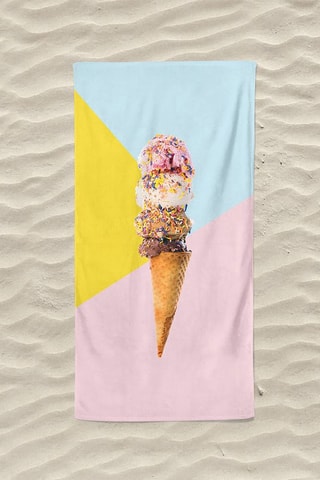 Serviette de plage - Rose - 75 x 150 cm