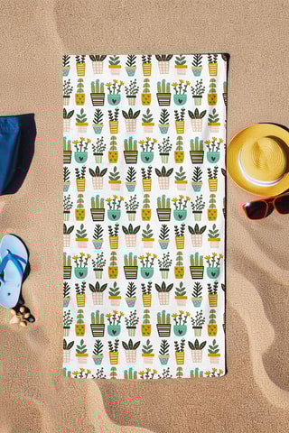 Serviette de plage - Multicolore - 75 x 150 cm