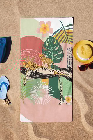 Serviette de plage - Multicolore - 75 x 150 cm