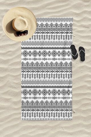 Serviette de plage - Blanc - 75 x 150 cm