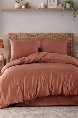 Parure de couette en coton - 83 fils/cm² - Rouge