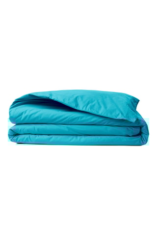 Housse de couette en coton 61 fils/cm² - Turquoise