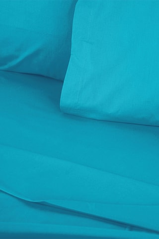 Housse de couette en coton 61 fils/cm² - Turquoise