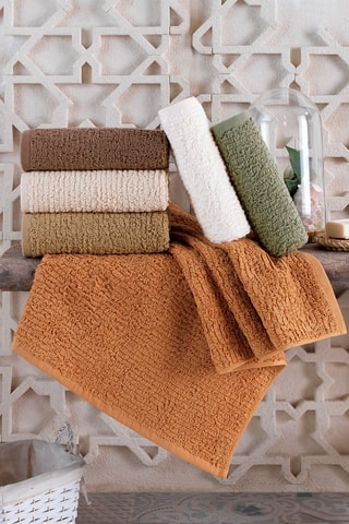 6 serviettes de toilette - Marron