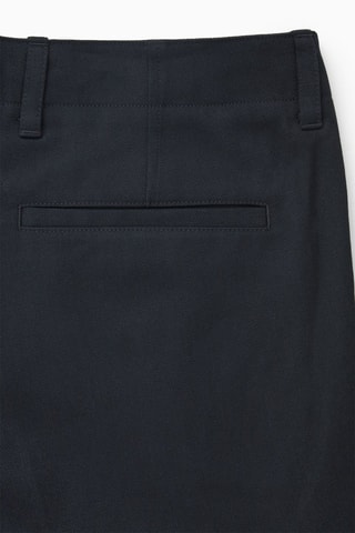 Pantaloni cargo in lana - Navy