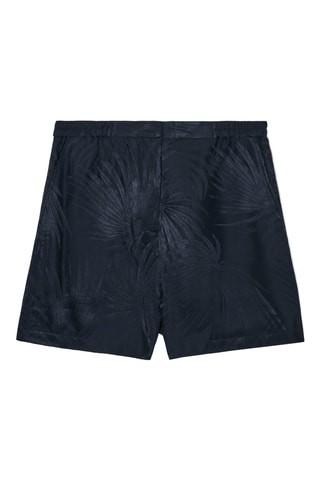 Shorts in seta - Blu
