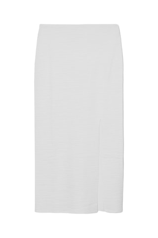 Gonna taglio dritto - Bianco