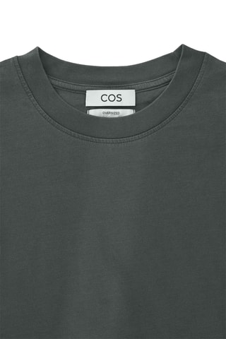 T-shirt oversize in cotone bio - Nero