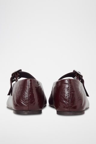 Scarpe baby in pelle - Bordeaux