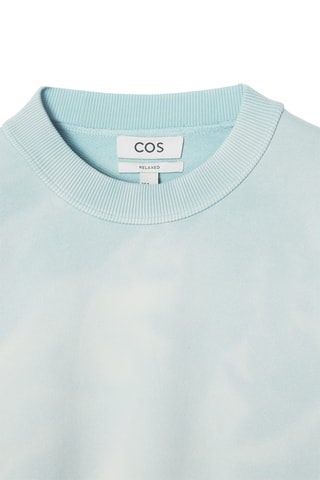 Felpa relaxed tie and dye in cotone bio - Azzurro