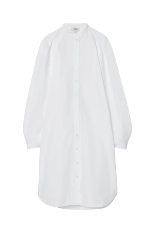 Abito a camicia relaxed - Bianco