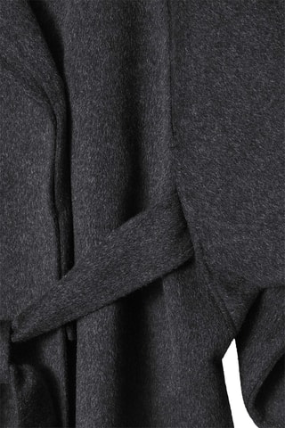 Cappotto oversize in lana - Grigio scuro