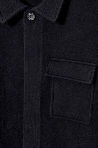 Sovracamicia relaxed in lana - Blu