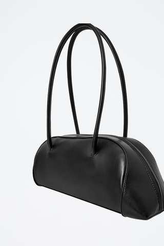 Borsa a spalla in pelle - Nero