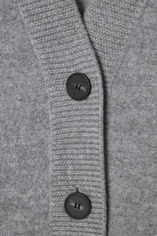 Cardigan oversize in lana merino - Grigio