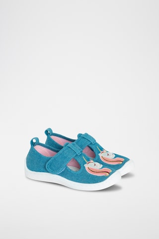 Tennis en jean - Bleu clair