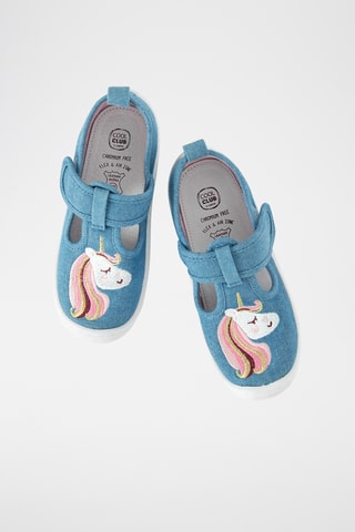 Tennis en jean - Bleu clair