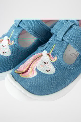 Tennis en jean - Bleu clair