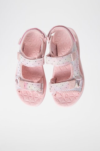 Sandales Ecru et rose