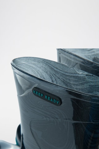 Bottes de pluie tie and dye Bleu