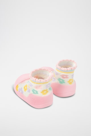 Baskets-chaussettes - Ecru