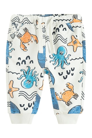 2 joggings - Bleu cobalt et blanc